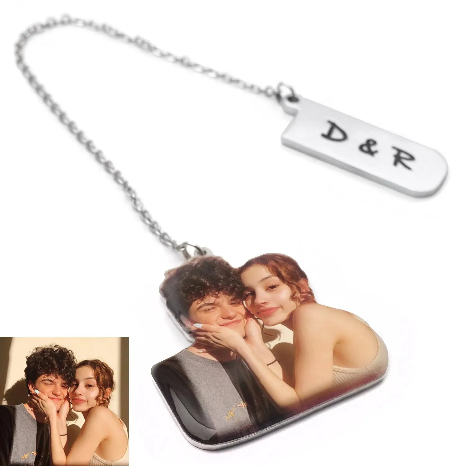 Personalized bookmark with photos