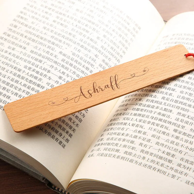 Personalized Bookmark Wooden