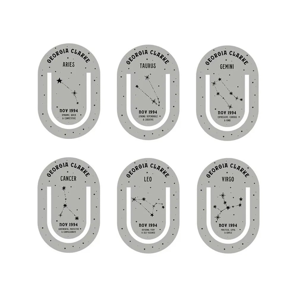 Personalized Bookmark Zodiac Sign