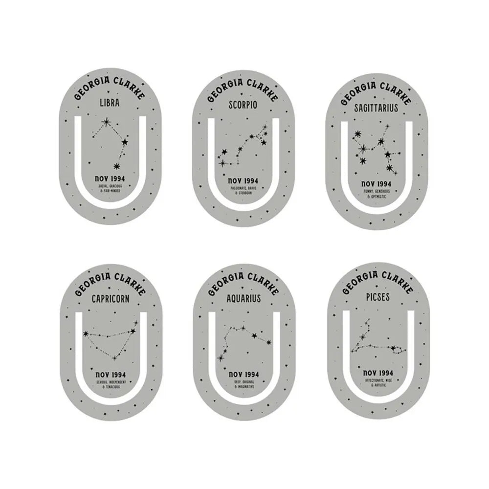 Personalized Bookmark Zodiac Sign