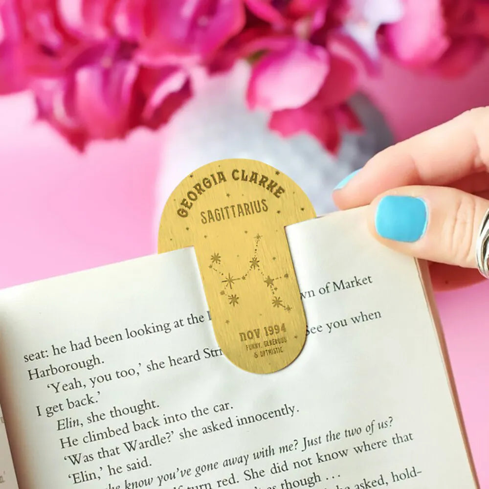 Personalized Bookmark Zodiac Sign