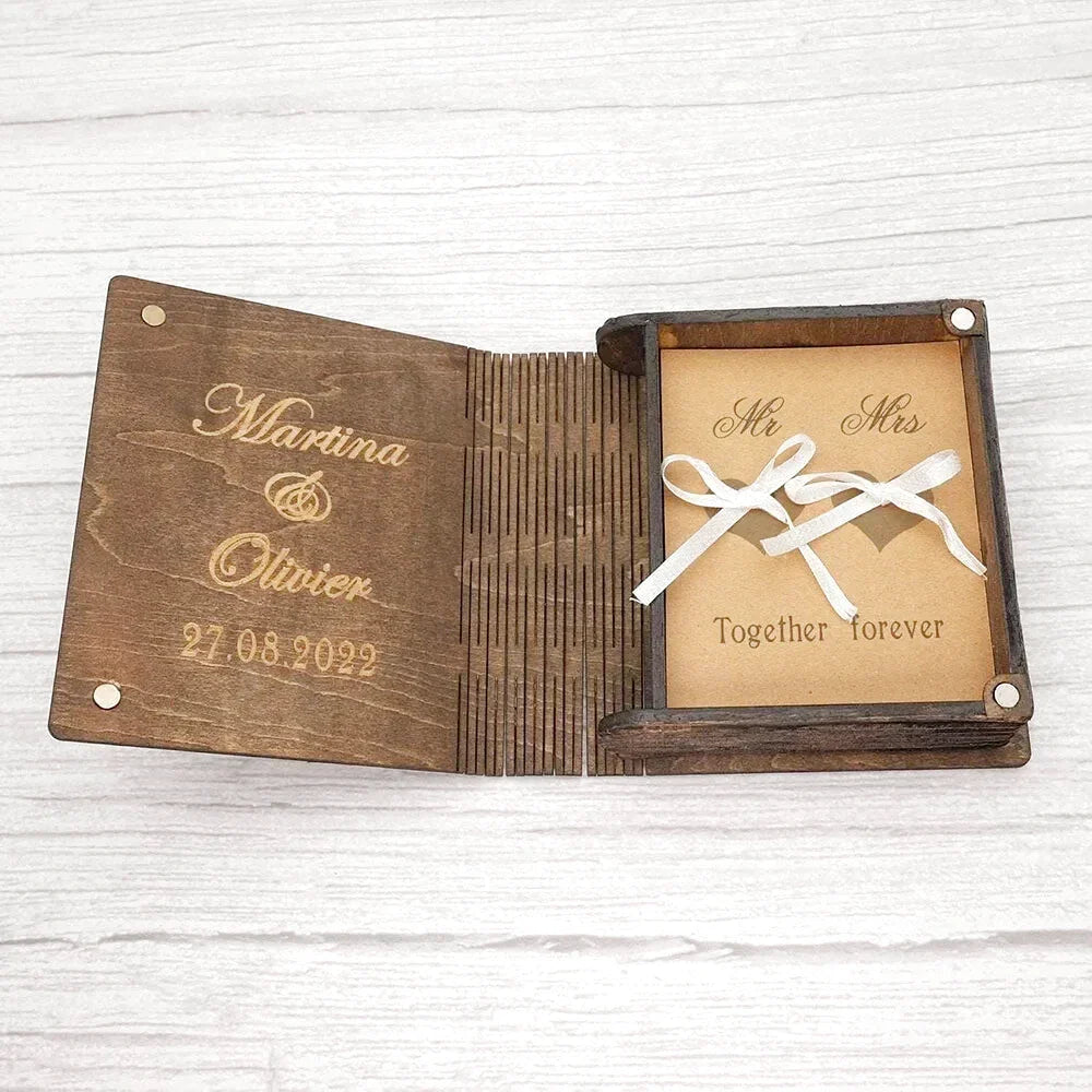 Personalized Box Wooden Ring