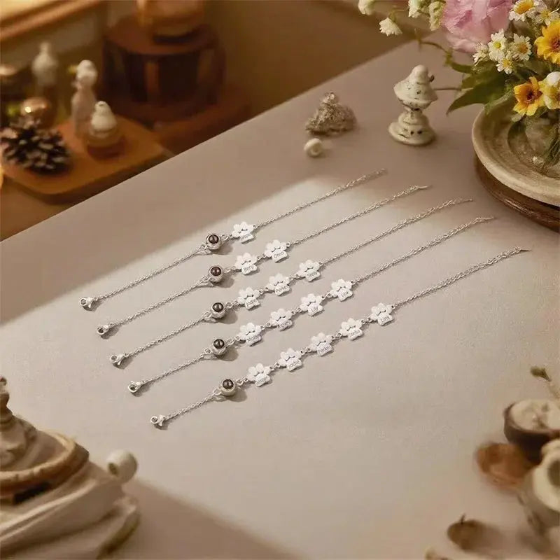 Personalized Bracelet for Men Dog Paw