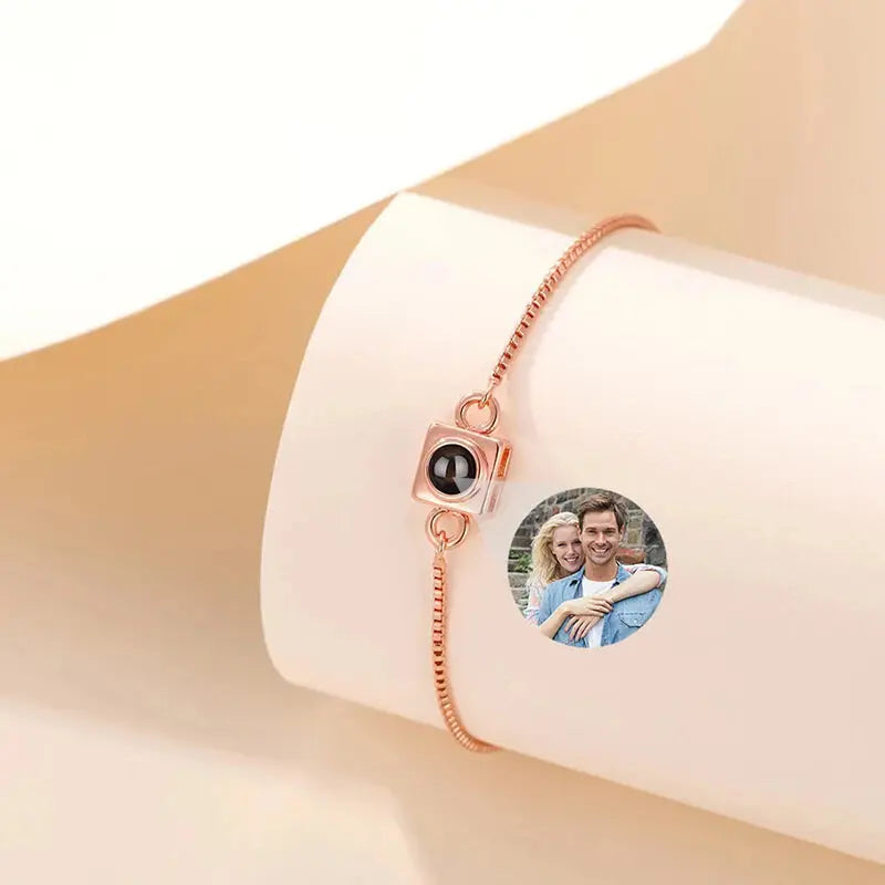 Personalized Bracelet for Men with Photo Projection