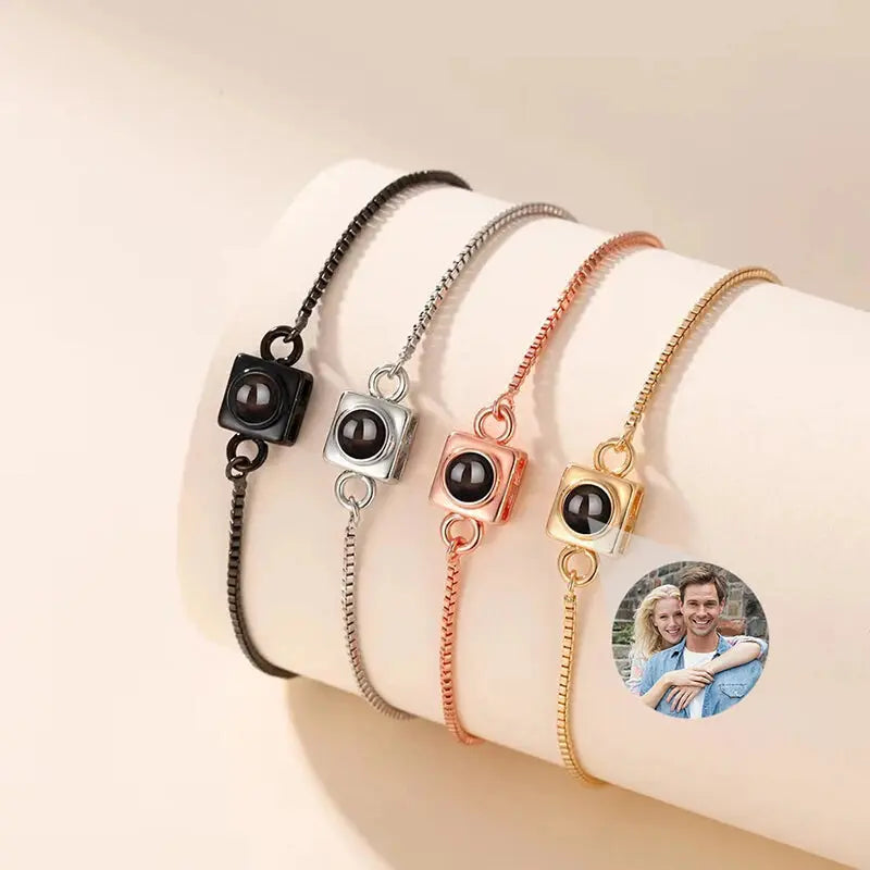 Personalized Bracelet for Men with Photo Projection