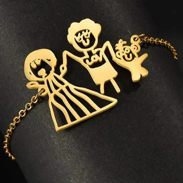 Personalized Bracelet for Women with Children's Drawing