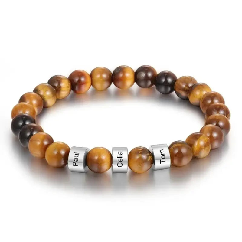 Personalized Bracelet with Name for Men Surname