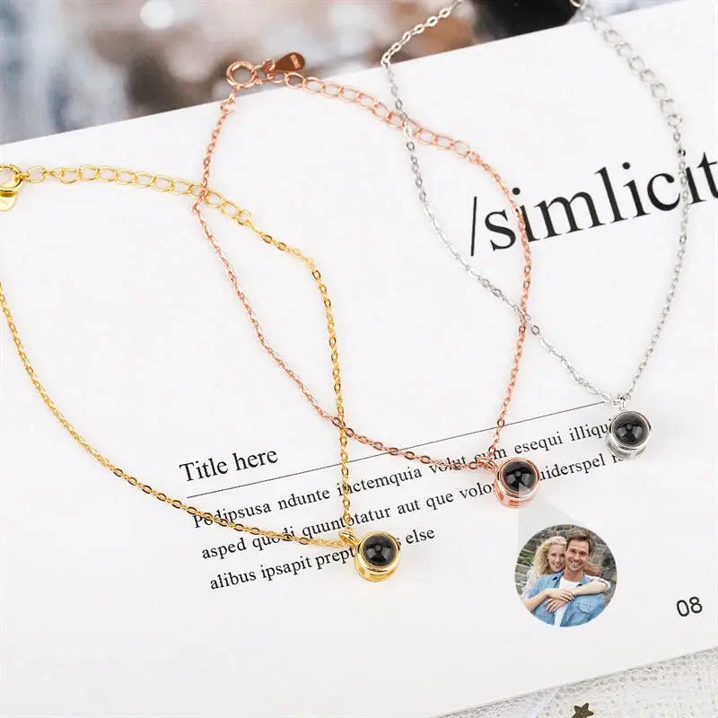 Personalized Bracelet With Photo cap