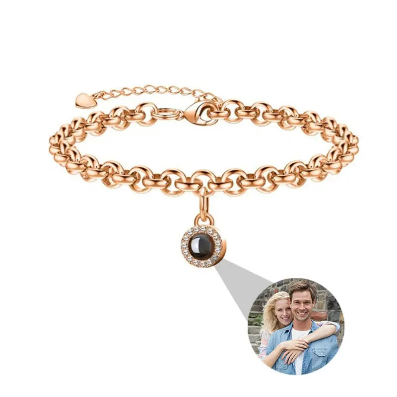 Personalized Bracelet With Photo cap