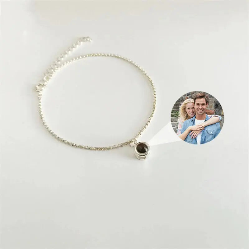 Personalized Bracelet With Photo cap