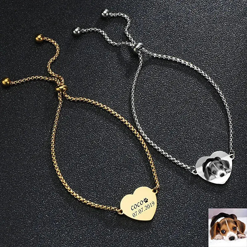 Personalized Bracelet with Photo etched