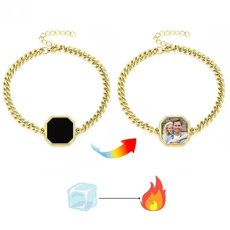 Personalized Bracelet with Photo Hidden
