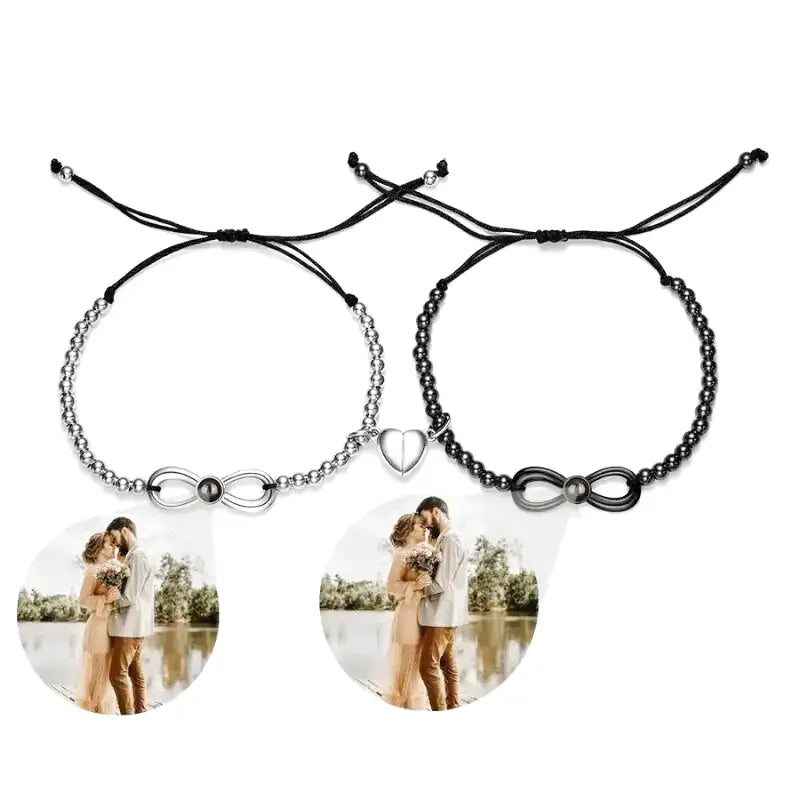 Personalized Bracelet With Photo Pair