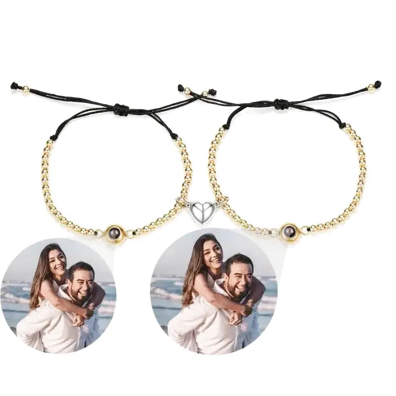 Personalized Bracelet With Photo Pair