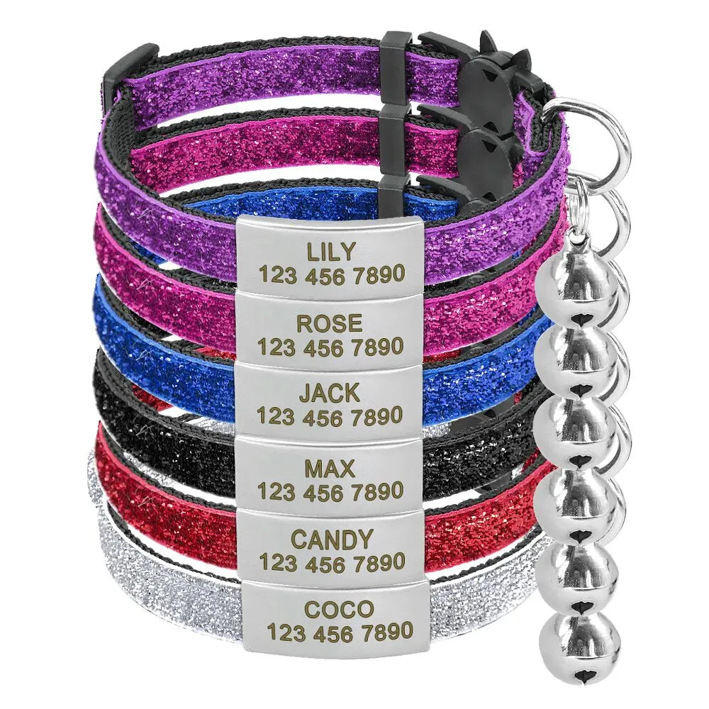 Personalized Cat Collar Anti-Strangulation