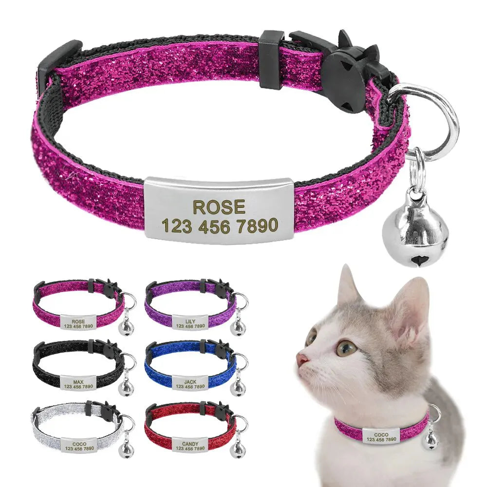 Personalized Cat Collar Anti-Strangulation