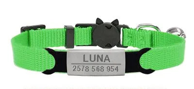 Personalized Cat Collar Elegant