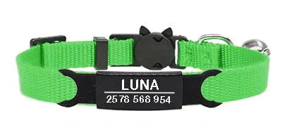 Personalized Cat Collar Elegant