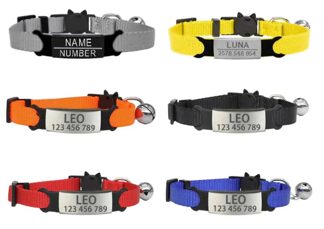 Personalized Cat Collar Elegant