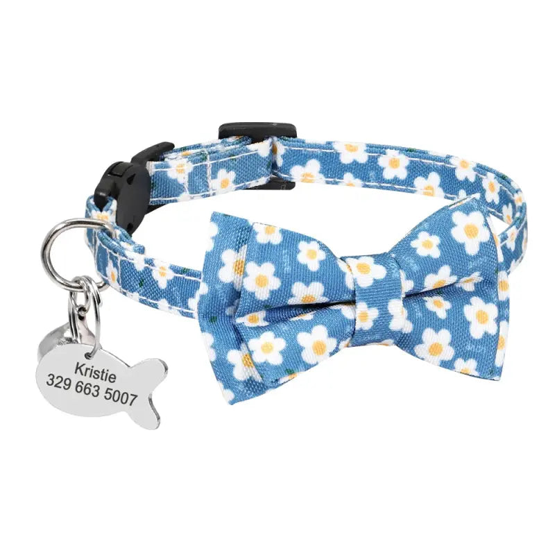 Personalized Cat Collar Engraved Medal