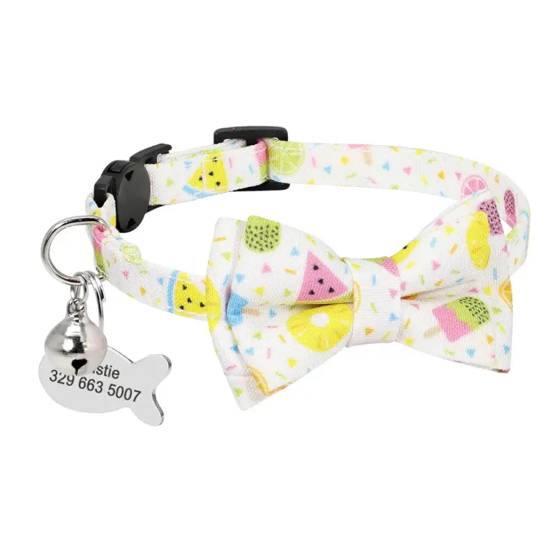 Personalized Cat Collar Engraved Medal