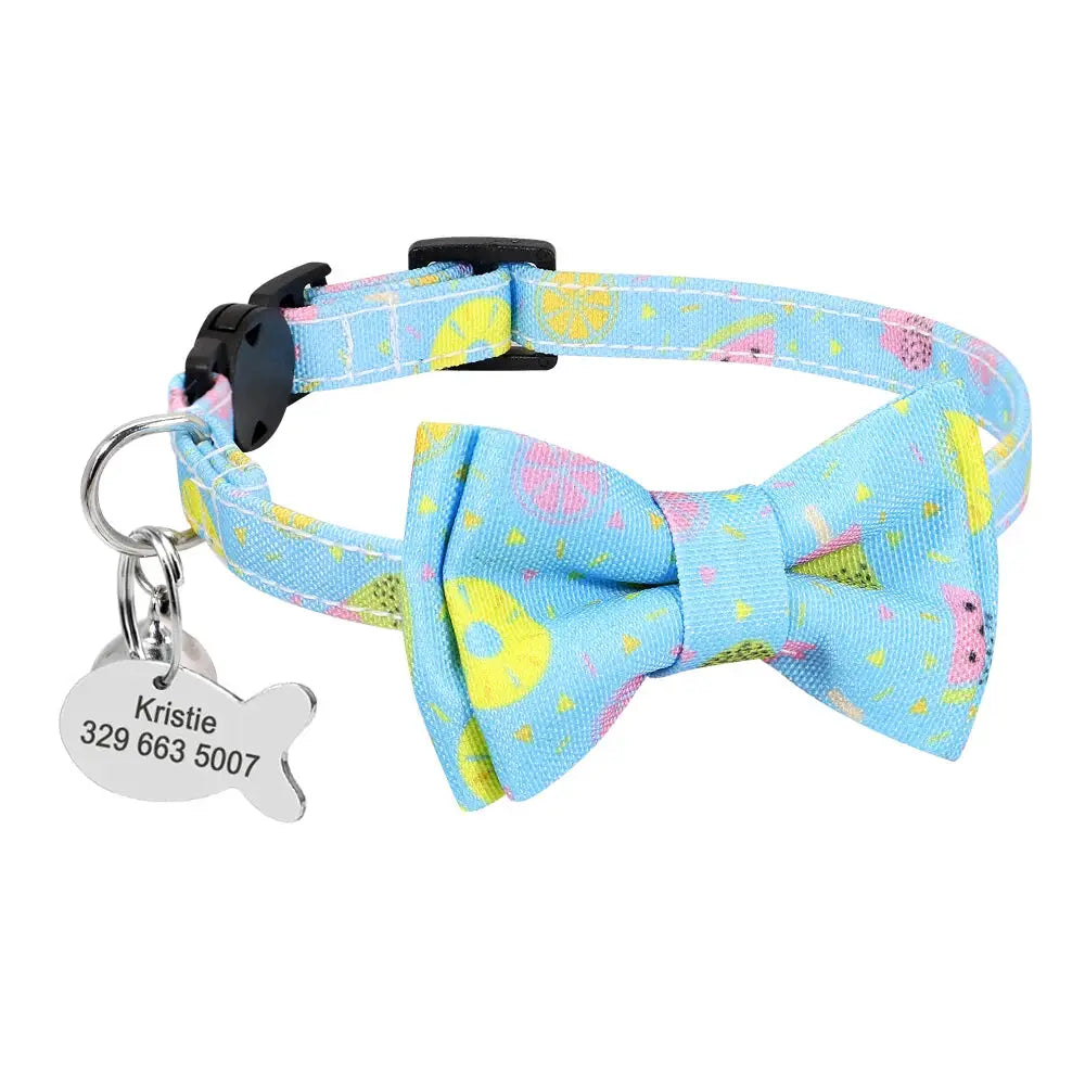 Personalized Cat Collar Engraved Medal