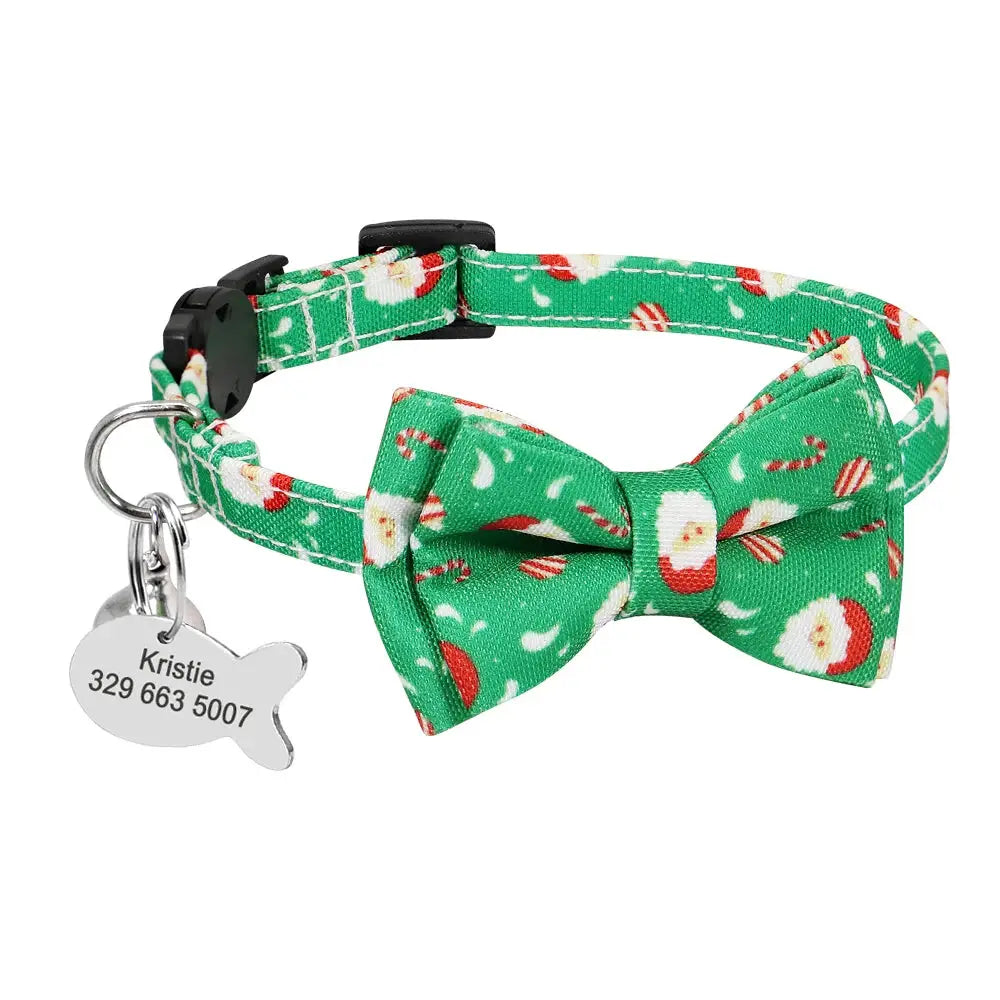 Personalized Cat Collar Engraved Medal