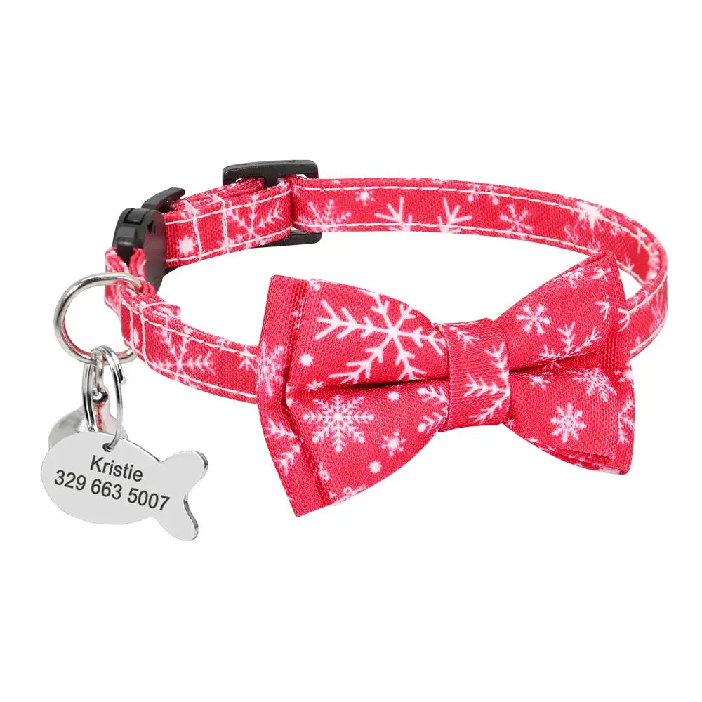 Personalized Cat Collar Engraved Medal