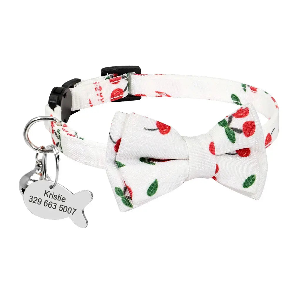 Personalized Cat Collar Engraved Medal