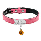 Personalized Cat Collar of Leather