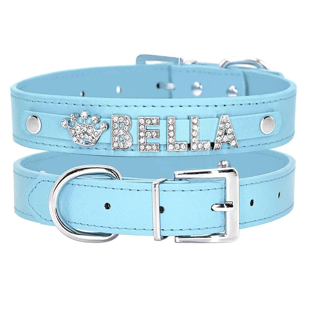 Personalized Cat Collar with Artificial Diamond