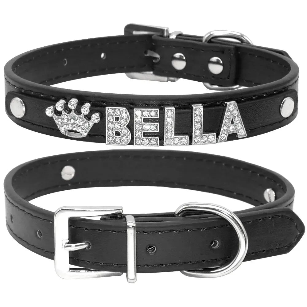 Personalized Cat Collar with Artificial Diamond