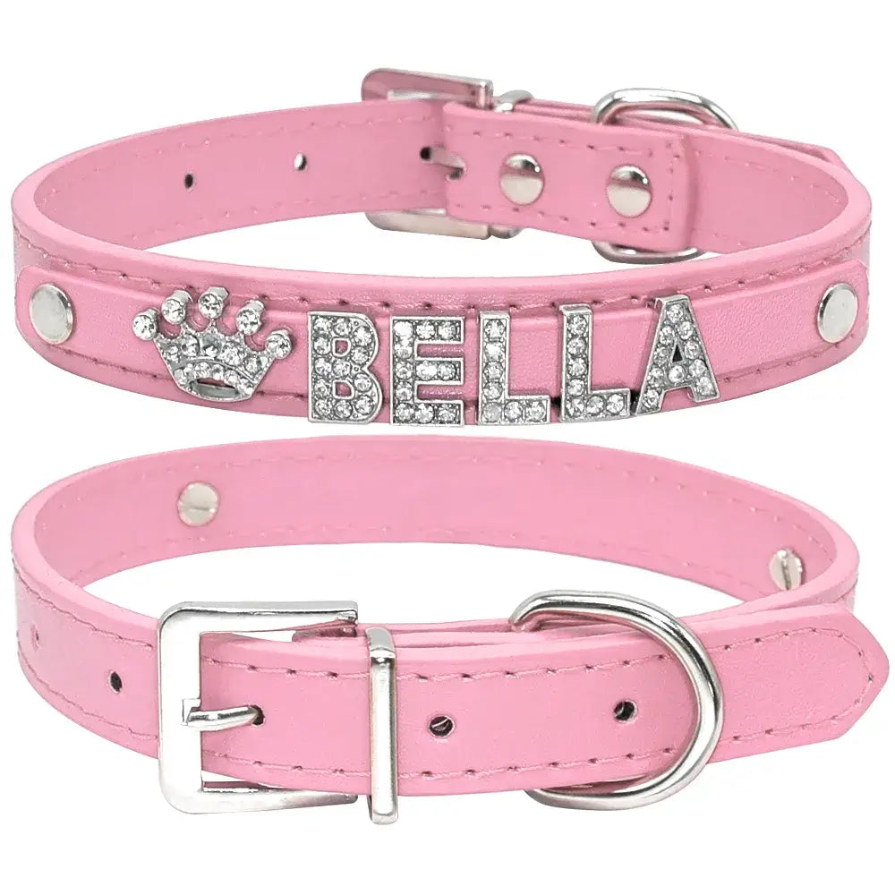 Personalized Cat Collar with Artificial Diamond