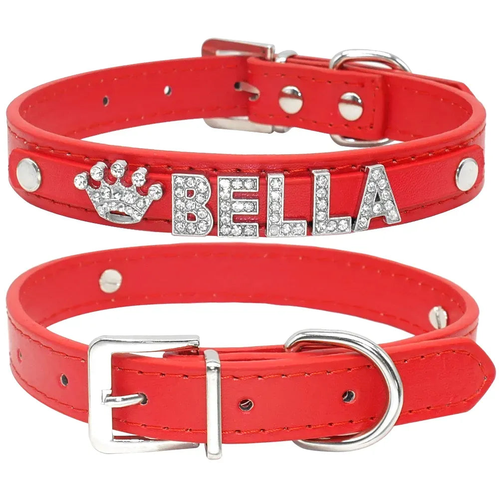 Personalized Cat Collar with Artificial Diamond