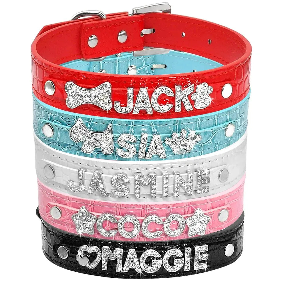 Personalized Cat Collar with Artificial Diamond