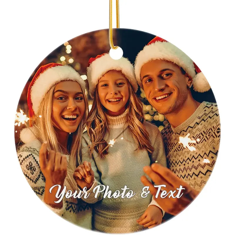 Personalized Christmas Ornament Ceramic