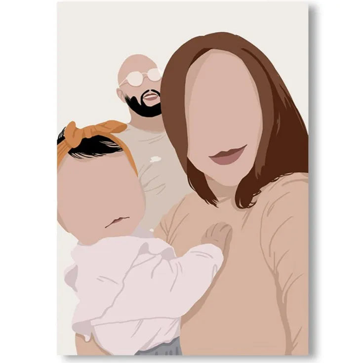 Personalized Family Poster Canvas