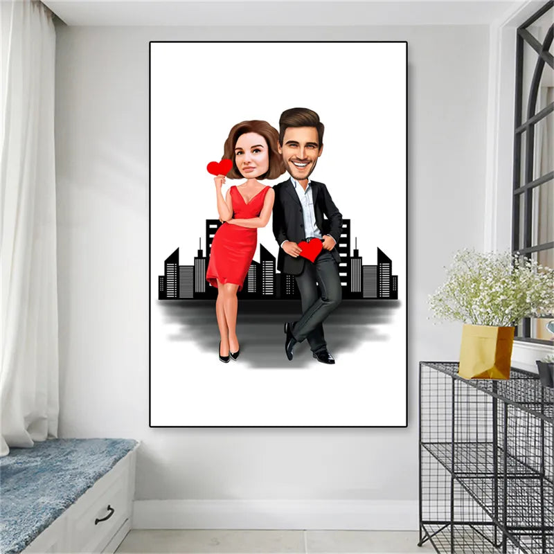 Personalized Family Poster for Couples