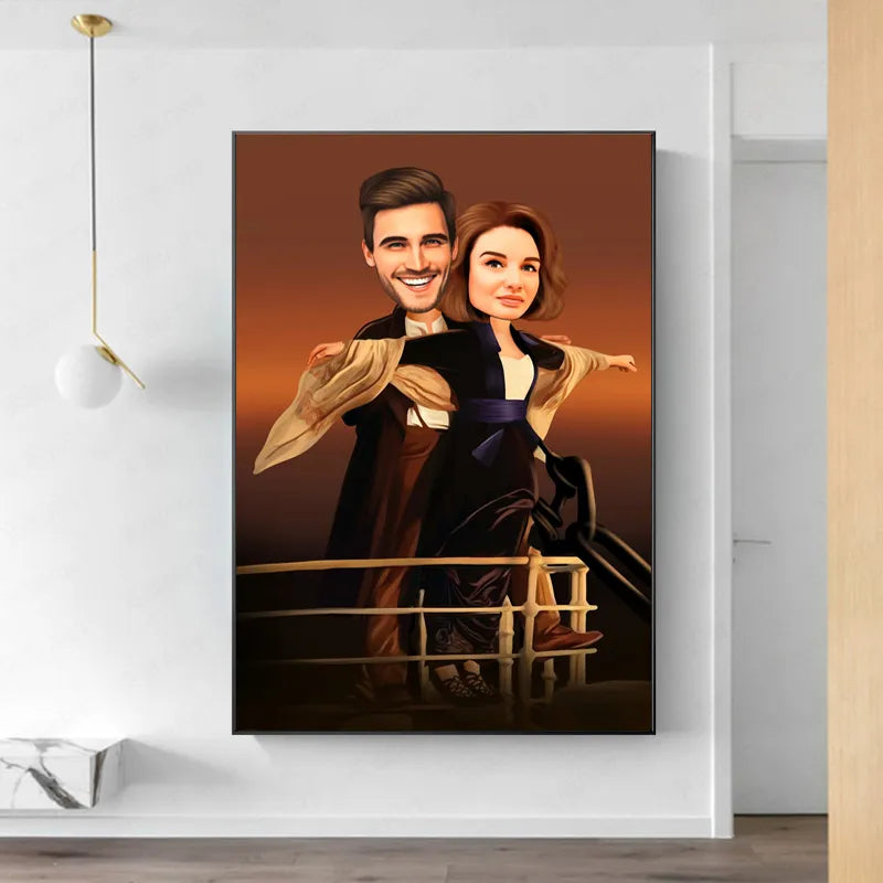 Personalized Family Poster for Couples
