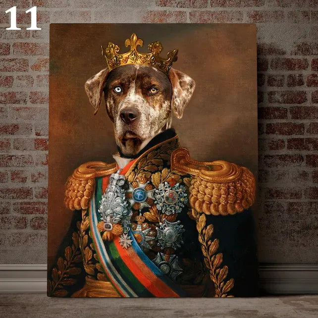 Personalized Family Poster Portrait Cartoon Animals