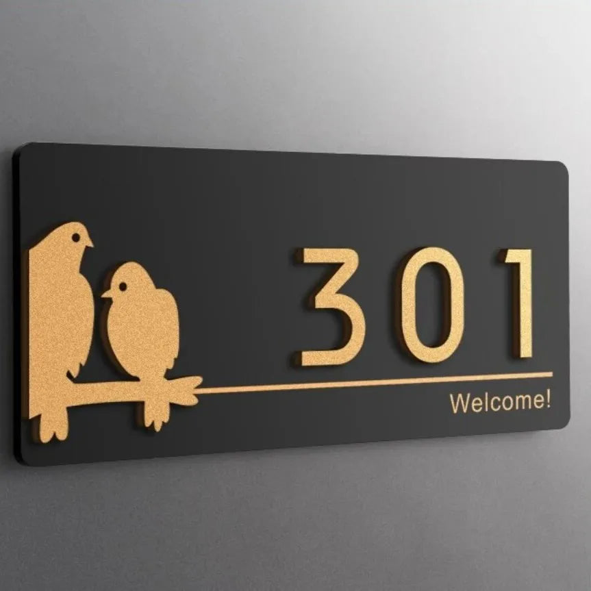 Personalized House Number Sign Authentic
