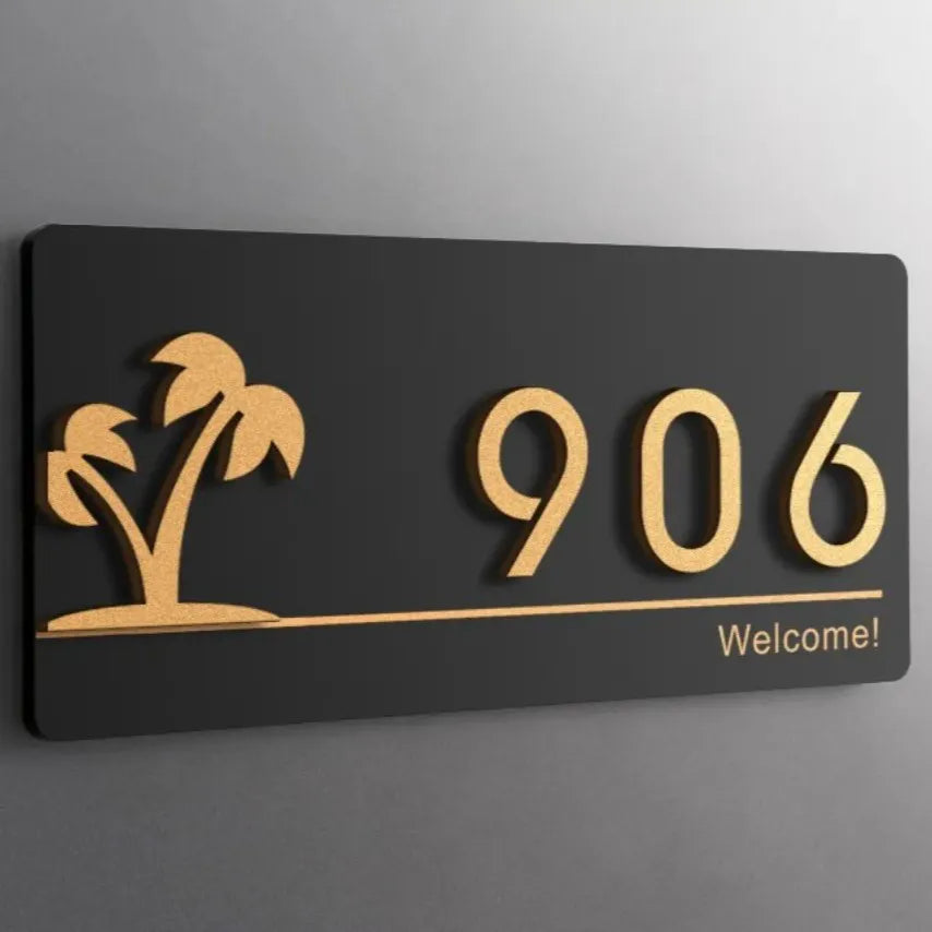 Personalized House Number Sign Authentic