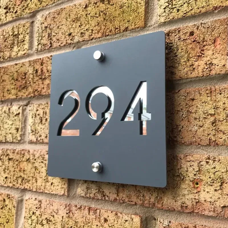 Personalized House Number Sign, Chic