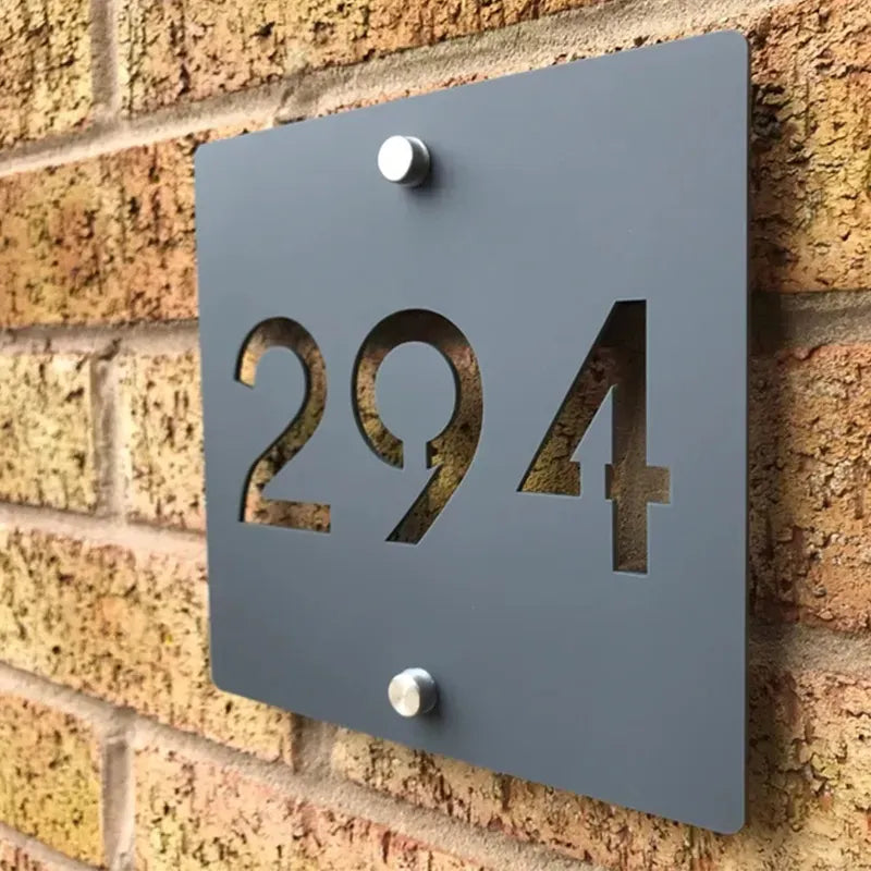 Personalized House Number Sign, Chic