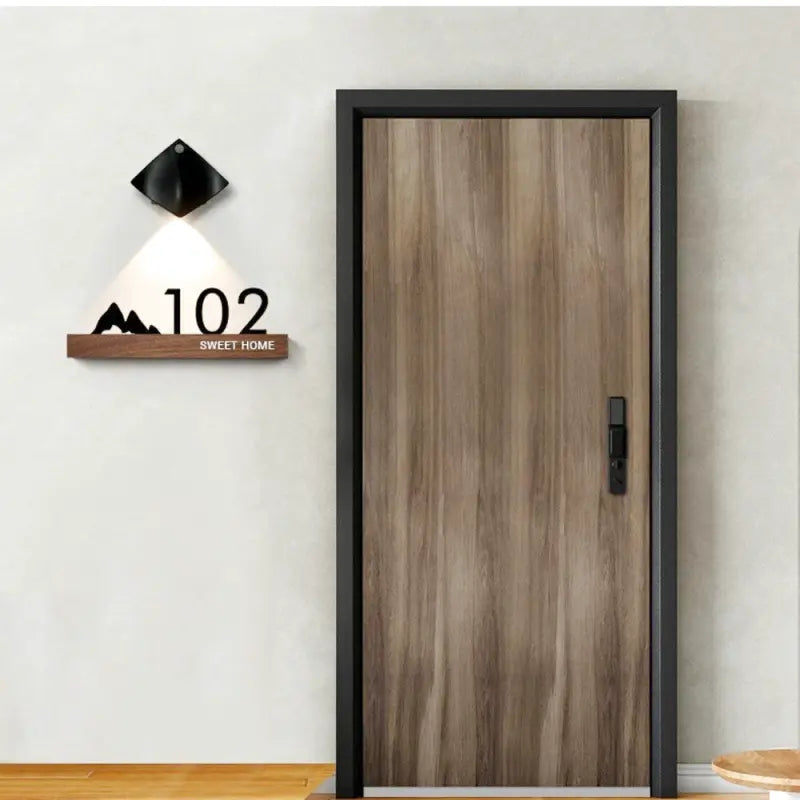 Personalized House Number Sign Design
