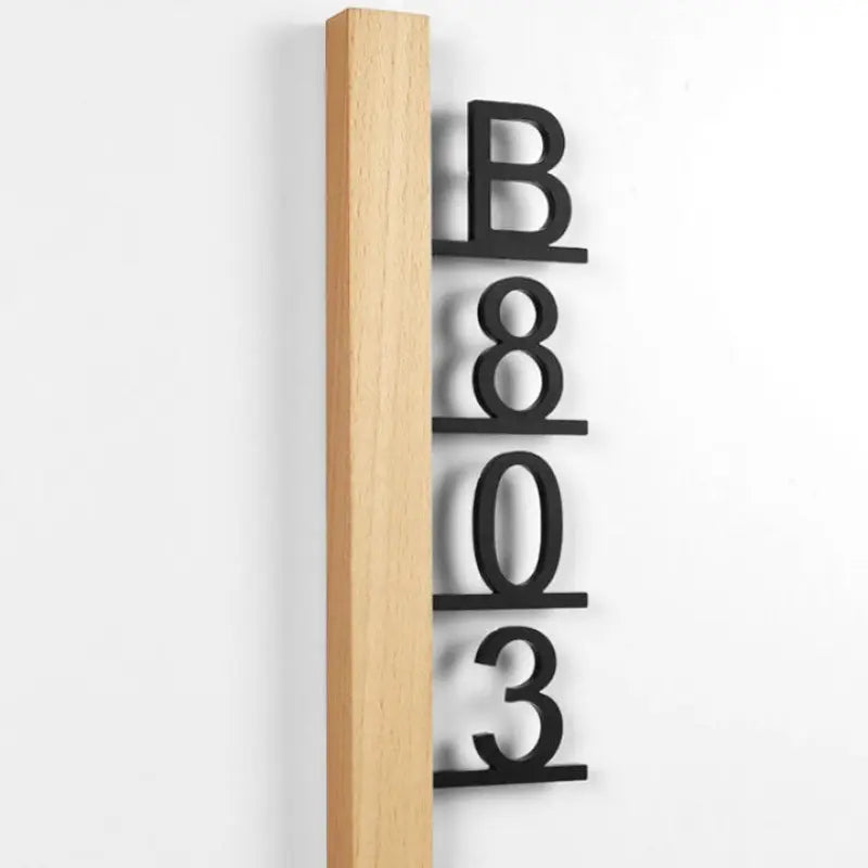 Personalized House Number Sign Design