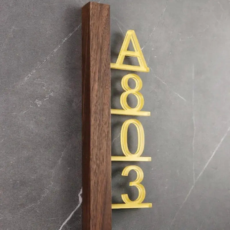 Personalized House Number Sign Design
