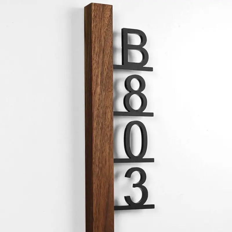 Personalized House Number Sign Design