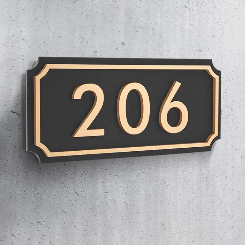 Personalized House Number Sign, elegant