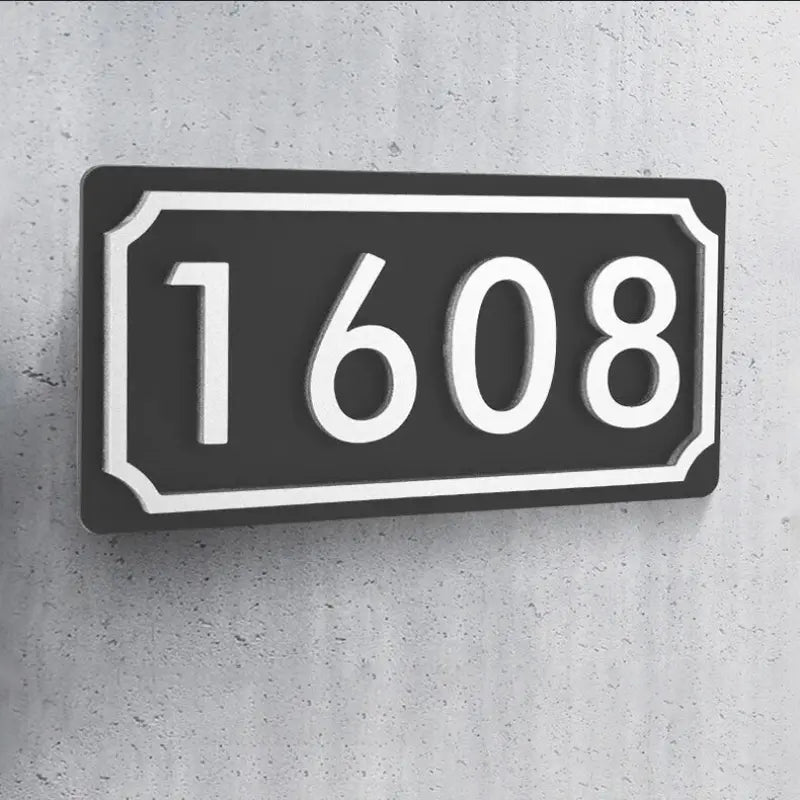 Personalized House Number Sign, elegant